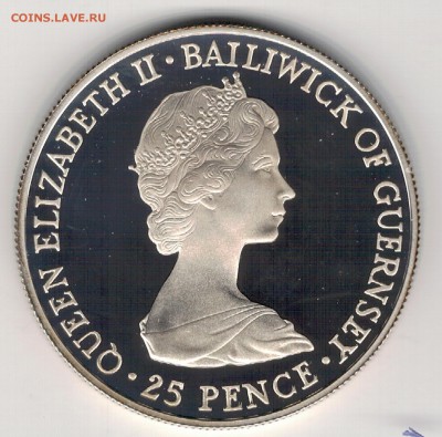 Ag ГЕРНСИ КРОНА 1981 ЧАРЛЗ И ДИАНА ДО 11.09.14 В 22Ч (9603) - 5-герн81