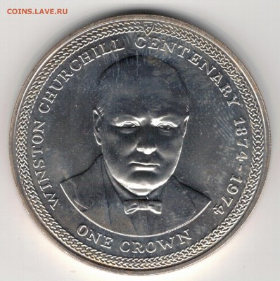 Ag О.МЭН КРОНА 1974 ЧЕРЧИЛЛЬ ДО 11.09.14 В 22Ч (9740) - 5-мэн74а