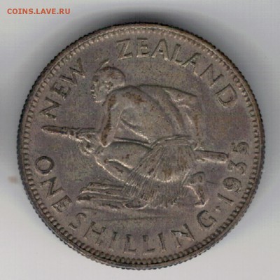 Ag Н.ЗЕЛАНДИЯ ШИЛЛИНГ 1935 ДО 11.09.14 В 22Ч (9730) - 5-нз1ш35а