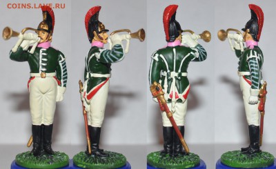 Оловянные солдатики - №70 Трубач Московского драгунского полка, 1812 г.
