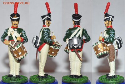 Оловянные солдатики - №79 Барабанщик Симбирского пехотного полка, 1812 г. – 06