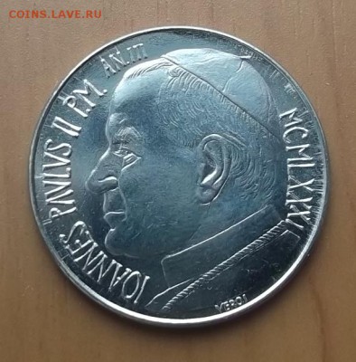Ватикан.100 Лир.1981г. до 09,09 - 22,00 - Ватикан.100 Лир.1981г-1