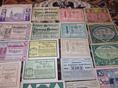 50 штук нотгельдов Австрии (бумажных) 1920. Подлинные. - DSCN0411.JPG