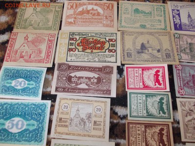 50 штук нотгельдов Австрии (бумажных) 1920. Подлинные. - DSCN0409.JPG
