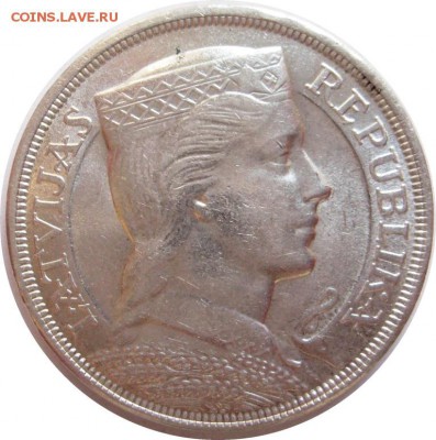 5 лат, 1929, Латвия Серебро до 14.09 22:00 - lot-179777-2