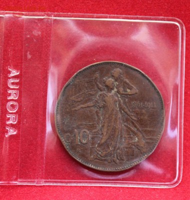 C рубля СТАРАЯ ИТАЛИЯ 10с 1911г.50-летие государства до 14.9 - IMG_0262.JPG
