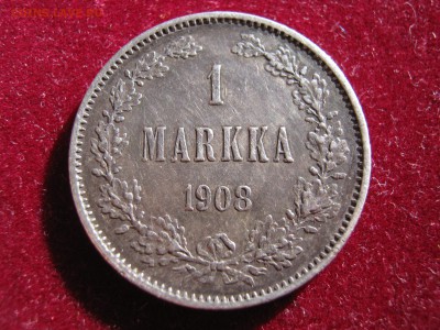 ФИНЛЯНДИЯ 1 марка 1908. R. До 14.09.2014. - Изображение 11910