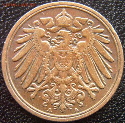 Германия_неплохой пфенниг 1909(А); до 09.09_22.28мск - 8109