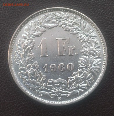 Шваейцария 1 франк 1960 - IMAG0446