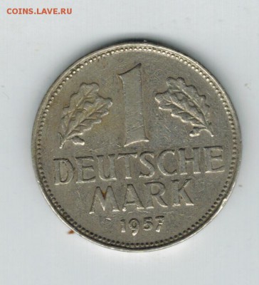 Германия 1 марка 1957 D до 10.09.2014   22-00 - 1 1