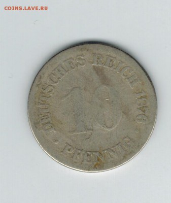 Германия 10 пфеннигов 1876 до 10.09.2014   22-00 - 1 6