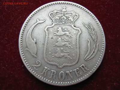 ДАНИЯ 2 кроны 1875. До 14.09.2014. - Изображение 11995