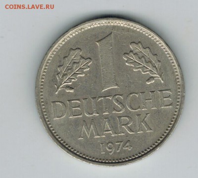 Германия 1 марка 1974 F до 11.09.2014   22-00 - 1 3