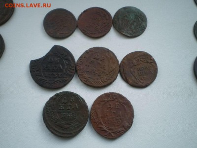 Лот монет денга, 1,2 копейки Е-2 до 14.09 22.00 мск - image