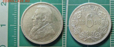 Серебряные иностранные монеты - 6 пенсов 1896