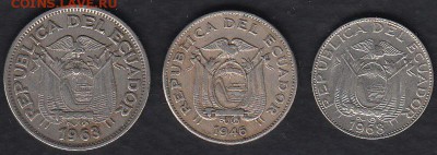 Эквадор 50, 20 и 10 центаво до 11.09.2014 22-00 - Эквадор 50, 20 и 10 центаво р