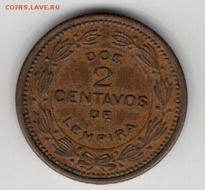 Гондурас 2 сентаво 1954 до 15.09 в 22.00мск (9501) - 4-гон2а