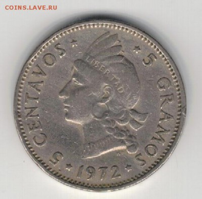 Доминиканская р-ка 5 сентаво 1972 до 15.09 в 22.00мск (9501) - 4-дом5а