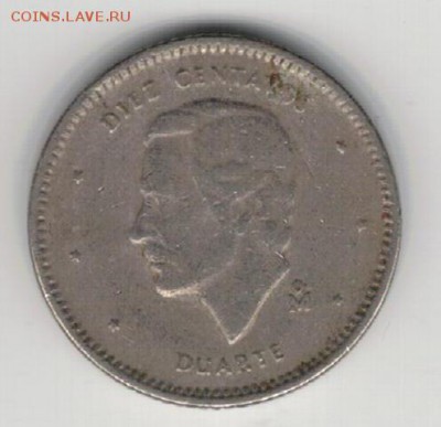 Доминиканская р-ка 10 сентаво 1984 15.09 в 22.00мск (9501) - 4-дом10а