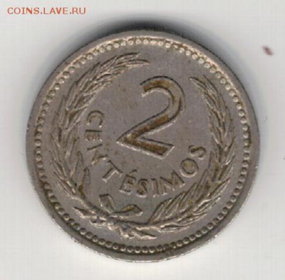Уругвай 2 сентесимо 1953 до 15.09 в 22.00мск (9501) - 4-ур1