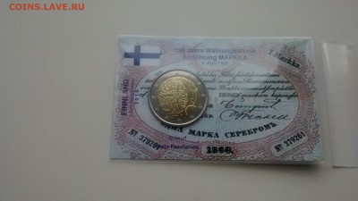 2 Евро Финляндия 2010 150 лет марке неоф коинкарта до 15.09 - IMG_20140903_112320900