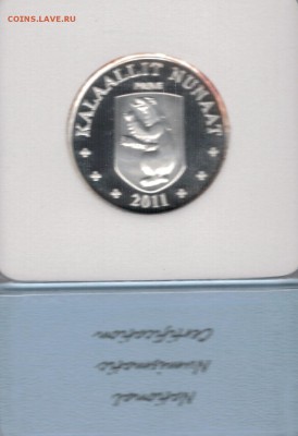 Ag Гренландия 5 крон 2011 Гольф в слабе 15.09 в 22ч (9880) - 5-сл-грен