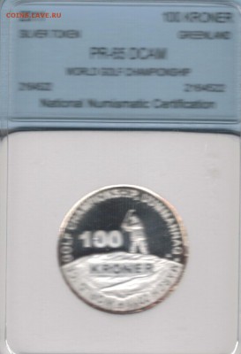 Ag Гренландия 5 крон 2011 Гольф в слабе 15.09 в 22ч (9880) - 5-сл-грен1