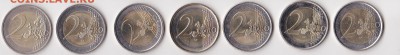 Юбилейные 2 евро 7шт.2004,05,06,08 гг. до17.09.2014г. 21:00 - 2€ (2)
