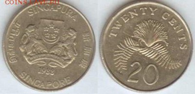 Сингапур, 20 центов 1988г. до 21.00 мск 18.09.2014 - Сингапур 3