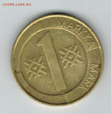 Финляндия 1 марка 1995 до 12.09.2014   22-00 - 1 10