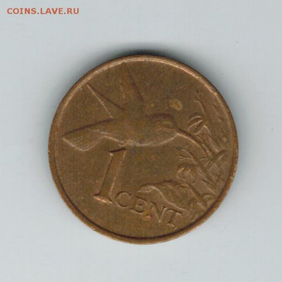 Тринидад и Тобако 1 цент 1995 до 12.09.2014   22-00 - 1 6