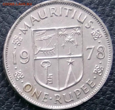 С рубля МАВРИКИЙ 1 рупия 1978 до 17.09.14 - 27-1