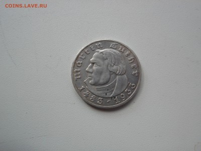 5 рейхсмарок 1933г. Мартин Лютер до 19.09.2014 г. в 22.30мск - DSCN6844[2].JPG