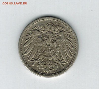 Германия 5 пфеннигов 1913 А до 15.09.2014   22-00 - 1 31