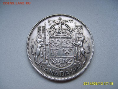КАНАДА,50 центов 1942г(Георг 6,Ag 0,800)!до 16.09.2014 - S6001927.JPG