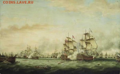 Монеты с Корабликами - Whitcombe,_Battle_of_the_Saints