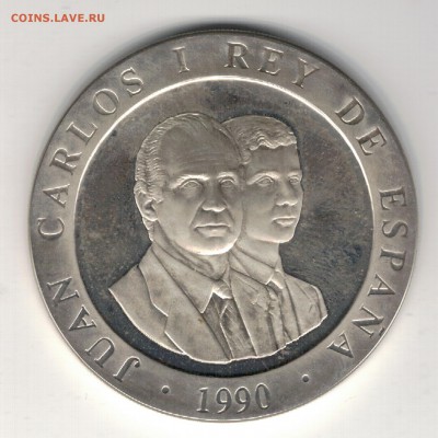 Ag ИСПАНИЯ 2000 ПЕСЕТ 1990 ЭМБЛЕМА 18.09 В 22.00МСК (9621) - 5-мсп2000эм