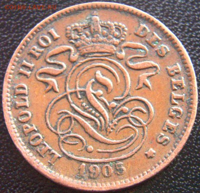Бельгия_2 сантима 1905; до 15.09_22.20мск - 8352