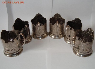 6 подстаканников с пальмами - СССР - мельхиор - 2.JPG