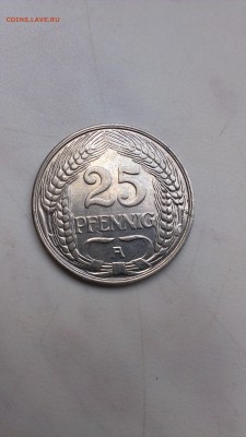 Германия 25 пфеннигов 1912 год до 18.09 - IMAG0886