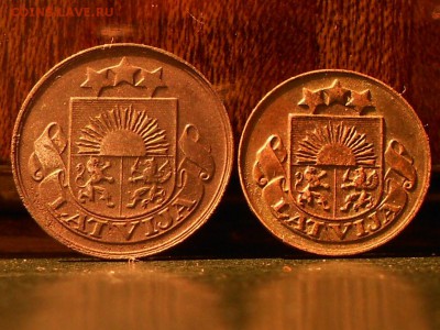 лот 2 монет 2 сантима 1922 и 1 сантим 1924 - RSCN6418[1].JPG