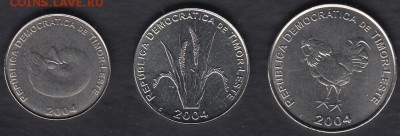 Восточный Тимор 1, 5, 10 центаво 2004 до 18.09.2014 22-00 - Восточный Тимор р