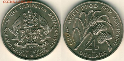 св.Лючия, 4 доллара 1970 - до 22-00мск 17.09 - 4d-slu
