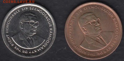 Маврикий 5 центов 2007 и 20 центов 2001 до 18.09.2014 22-00 - Маврикий р