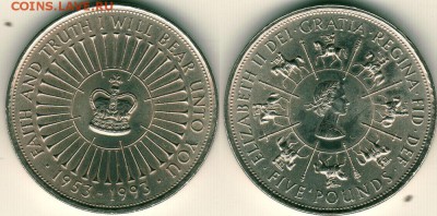 Британия, 5 фунтов 1993 - до 22-00мск 17.09 - br-5p-1993