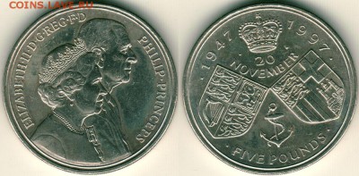 Британия, 5 фунтов 1997 - до 22-00мск 17.09 - br-5p-1997
