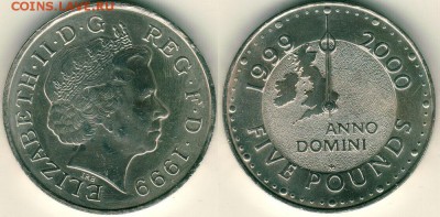 Британия, 5 фунтов 1999 - до 22-00мск 17.09 - br-5p-1999