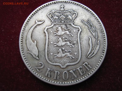 ДАНИЯ 2 кроны 1875. Серебро. ХОРОШАЯ. До 23.09.2014. - Изображение 016