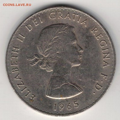 Великобритания крона 1965 Черчилль 22.09 в 22.00мск (9410) - 4-вел65