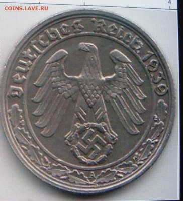 КУПЛЮ 50 рейхспфенингов 1939 г. - ддд